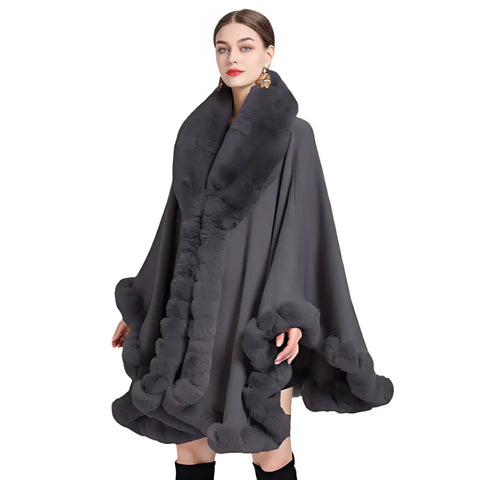 Poncho femme hiver grande taille