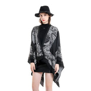 Poncho femme laine cachemire