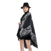 Poncho femme laine cachemire