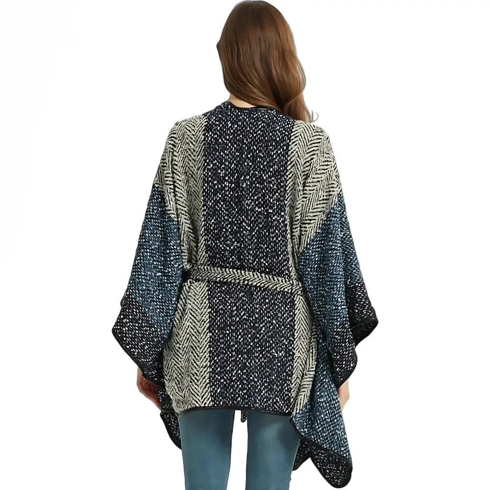 Poncho femme long