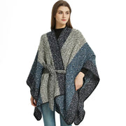 Poncho femme long