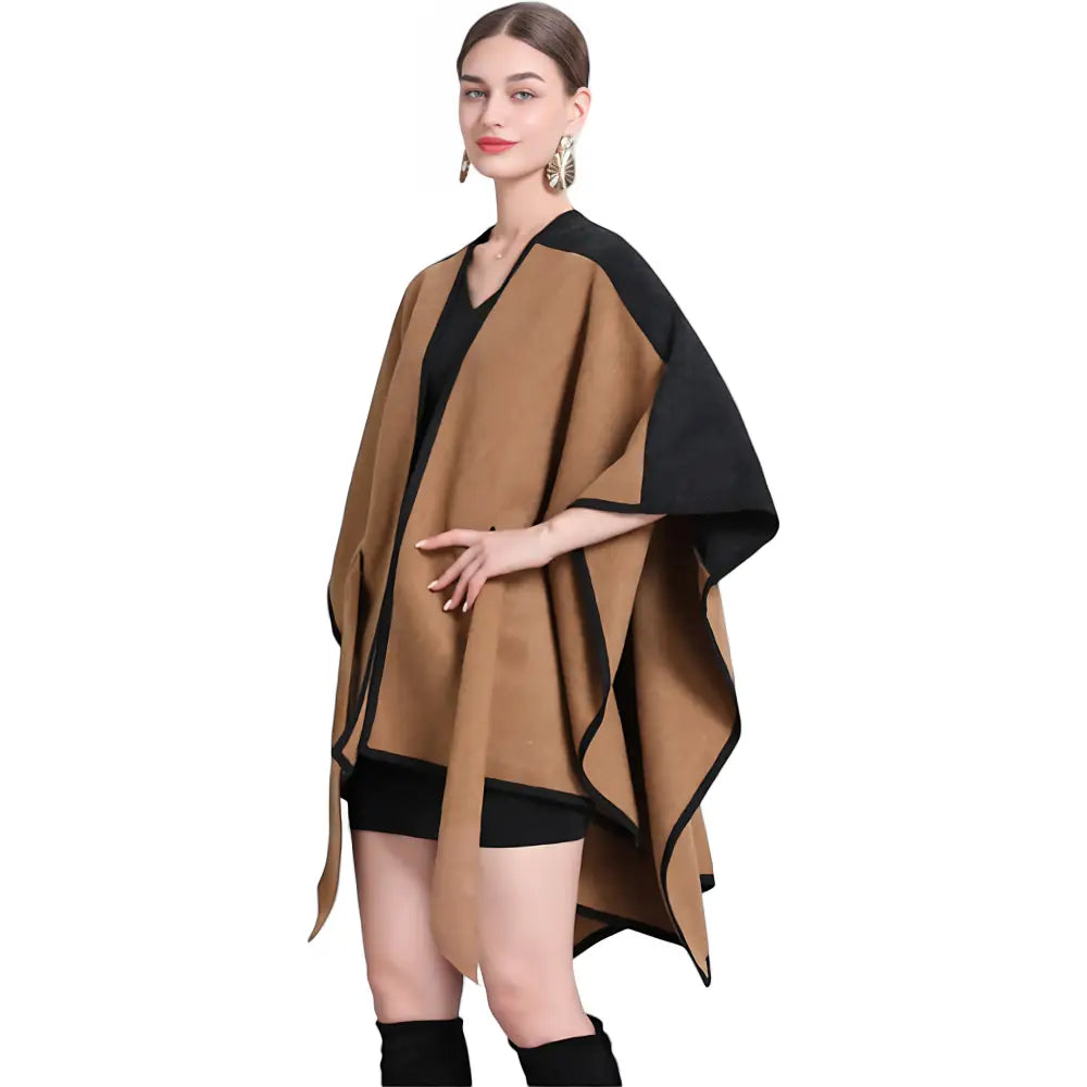 Poncho femme long