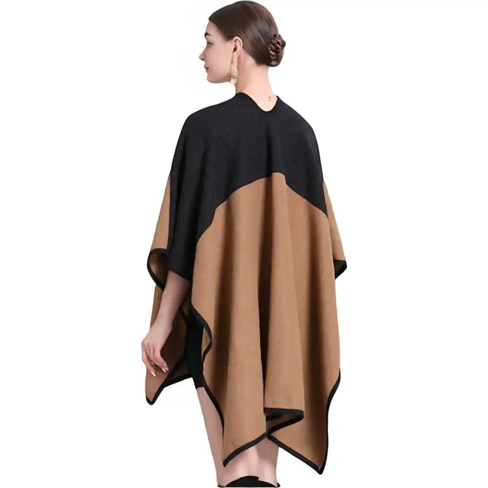 Poncho femme long