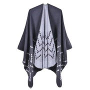 Poncho Femme Motif Cachemire