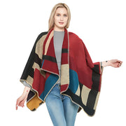 Poncho femme ouvert