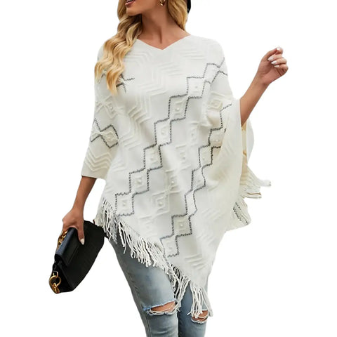 Poncho femme polaire