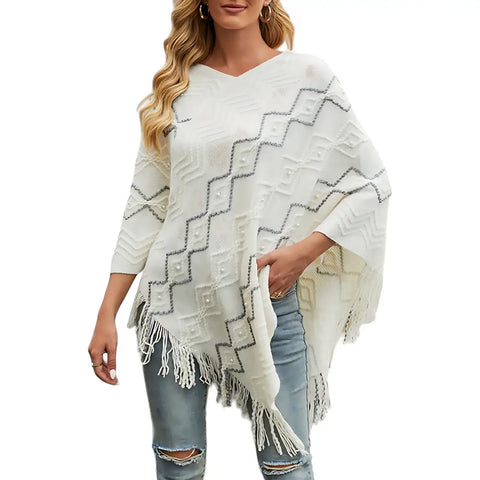 Poncho femme polaire