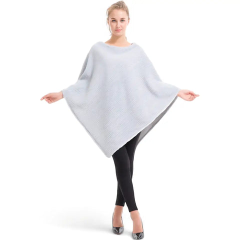 Poncho femme pull