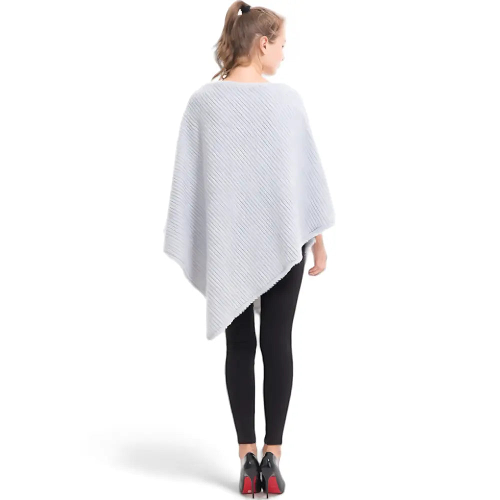 Poncho femme pull