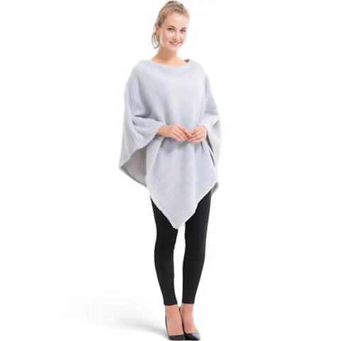 Poncho femme pull