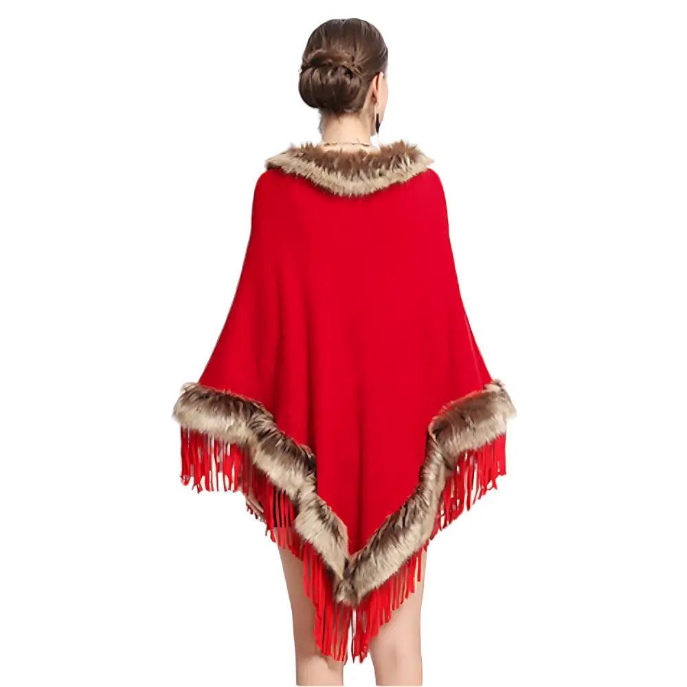 Poncho femme sans manche