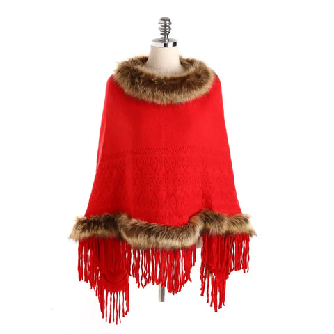 Poncho femme sans manche