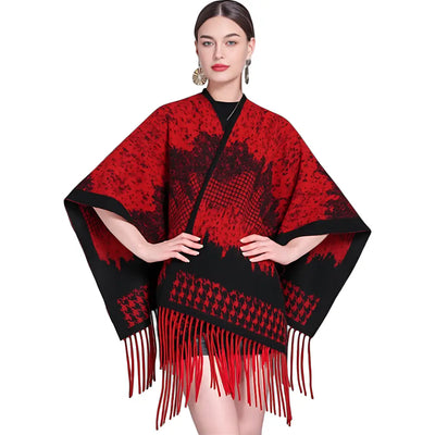 Poncho femme solde