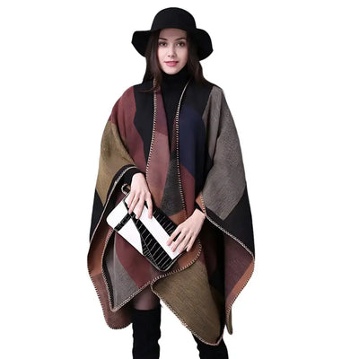 Poncho foulard châle femme