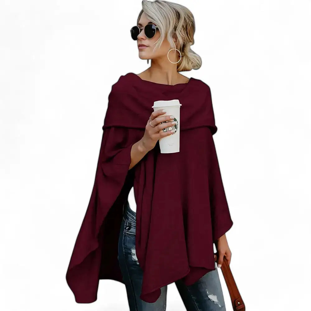 Poncho habillé femme