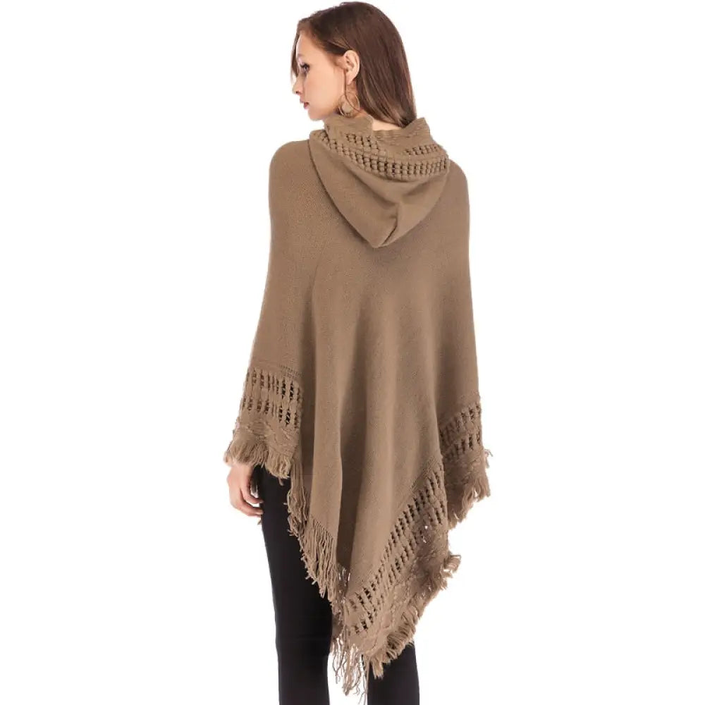 Poncho hippie femme