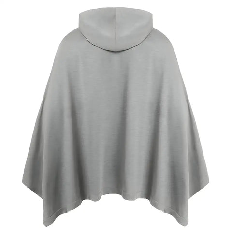 Poncho homme capuche noir