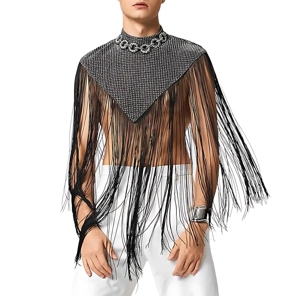 Poncho homme crochet