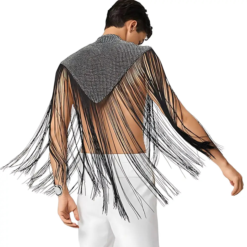 Poncho homme crochet