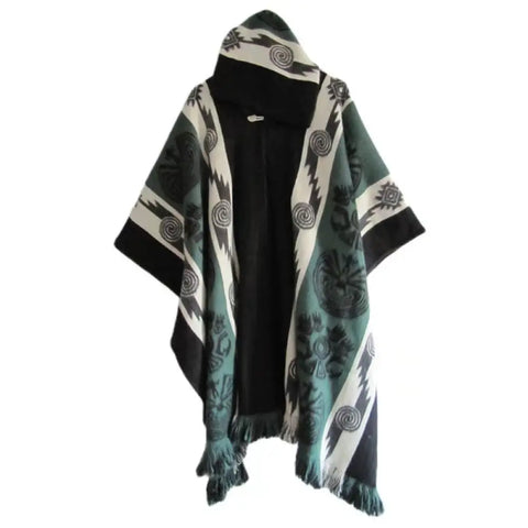 Poncho homme long