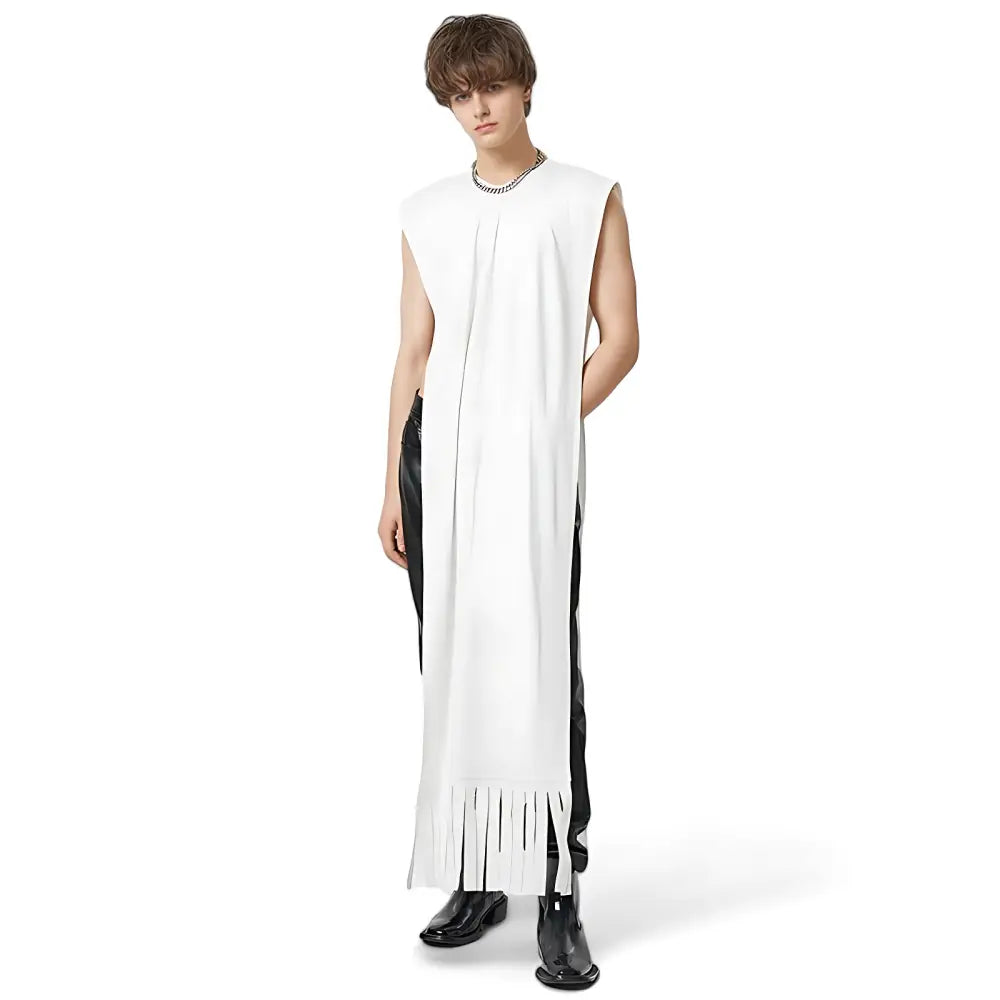 Poncho homme long