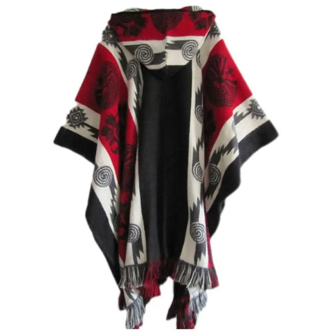 Poncho homme long