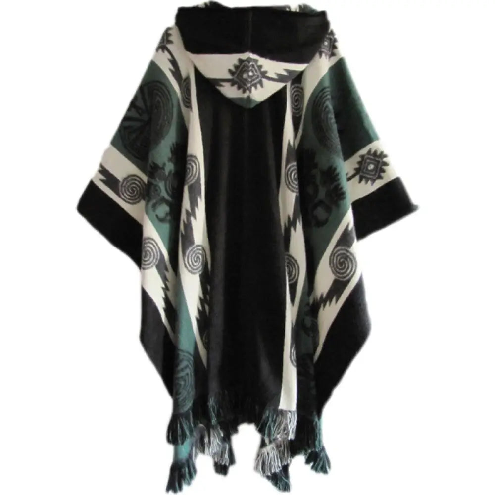 Poncho homme long