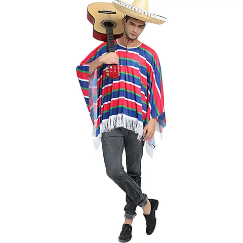 Poncho homme mexicain