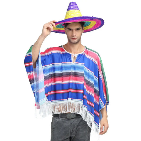 Poncho homme mexicain