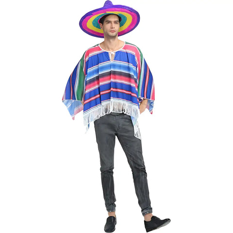 Poncho homme mexicain