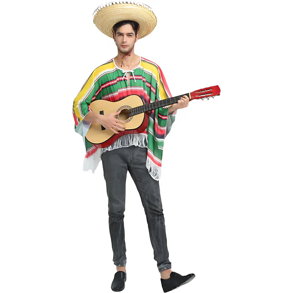 Poncho homme mexicain