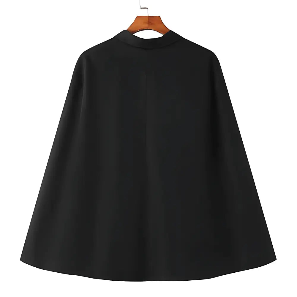 Poncho homme noir