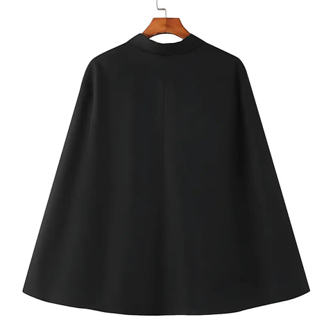 Poncho homme noir