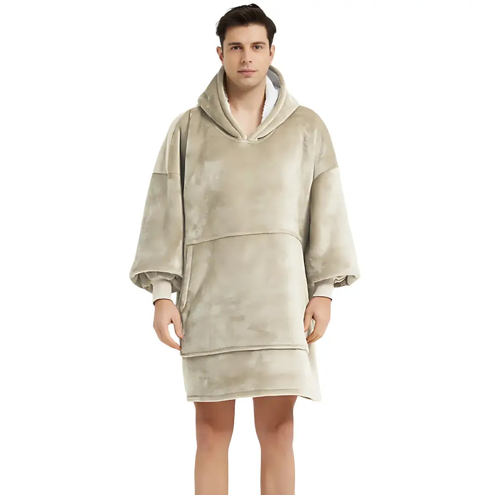 Poncho homme polaire