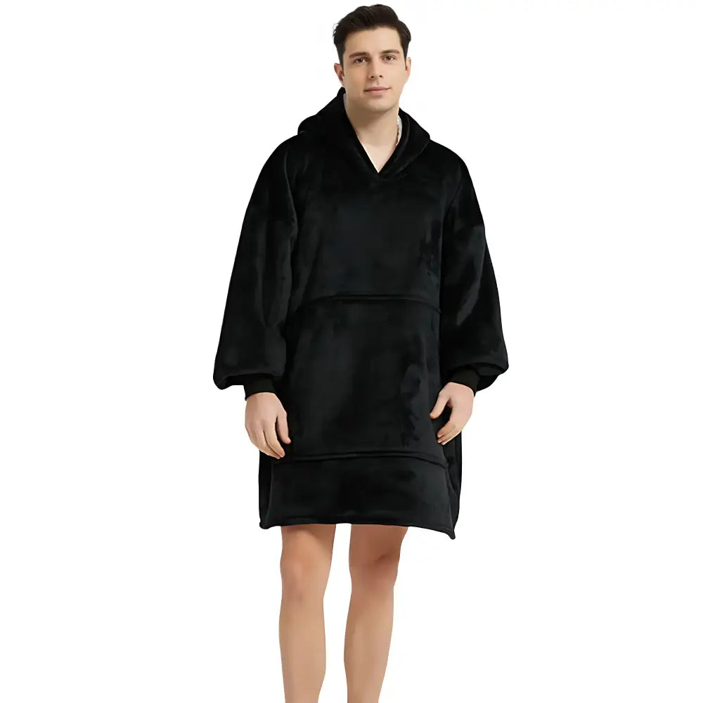 Poncho homme polaire