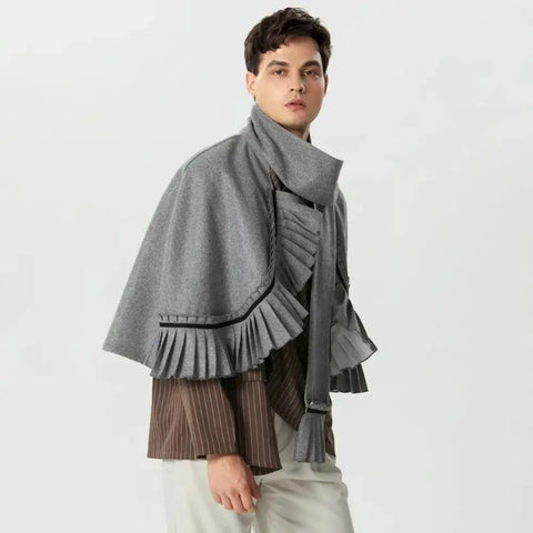 Poncho Homme Trendy Echarpe