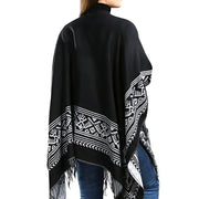 Poncho laine femme grande taille