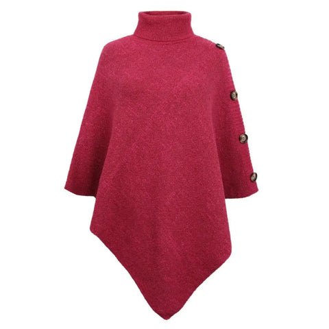 Poncho laine femme tricot