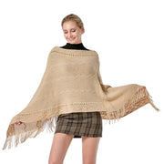 Poncho laine pour femme