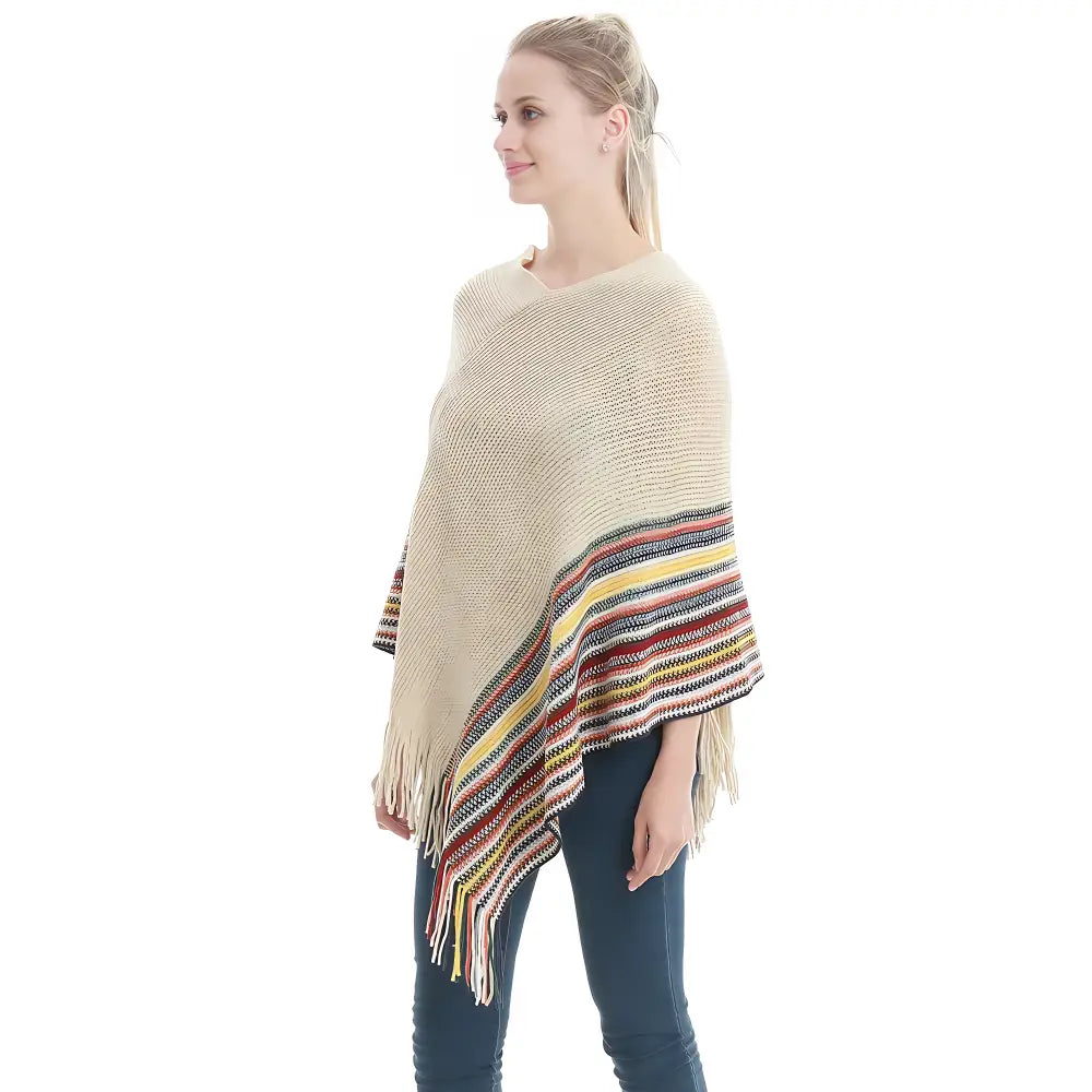 Poncho léger d’hiver femme