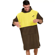 Poncho long a capuche homme