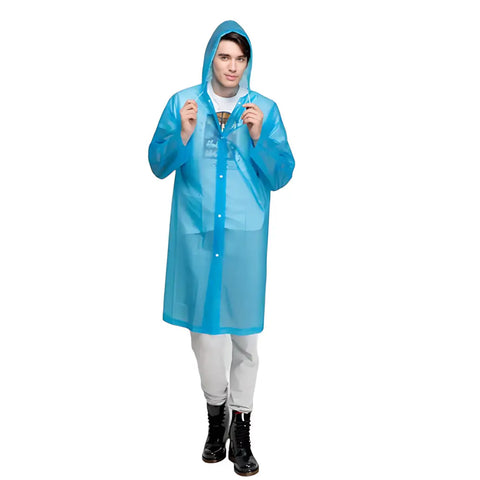 Poncho long étanche de pluie pour homme