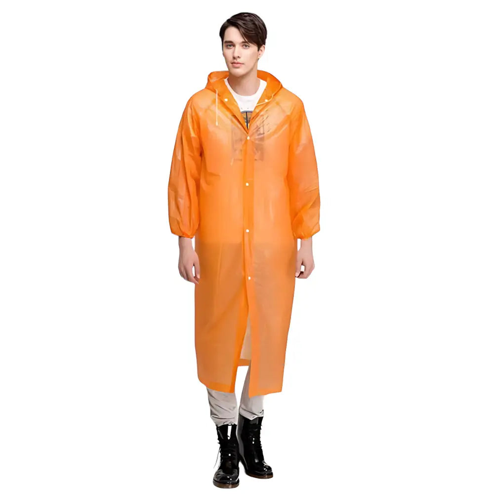 Poncho long étanche de pluie pour homme