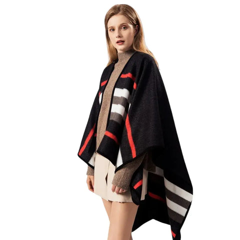 Poncho luxe femme