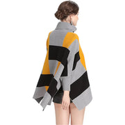 Poncho manches longues femme