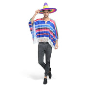 Poncho mexicain homme