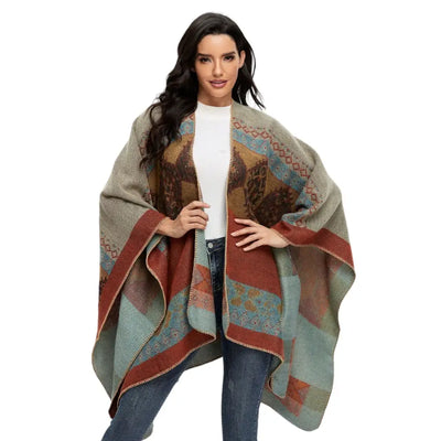 Poncho Polaire D’Intérieur Femme