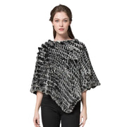 Poncho polaire femme gris