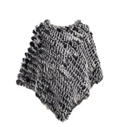 Poncho polaire femme gris