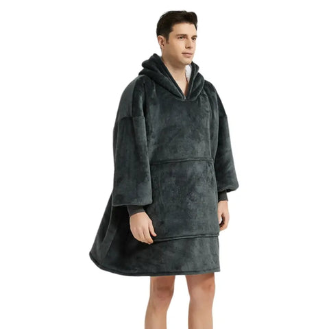 Poncho polaire homme